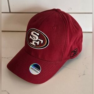 Vintage Reebok NFL San Fracisco 49ers Flex Fit Cap Hat OSFM Burgundy